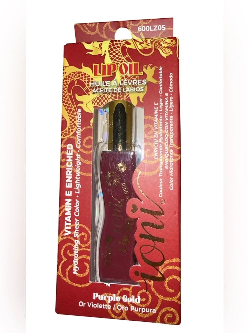 ioni Lip Oil Purple Gold